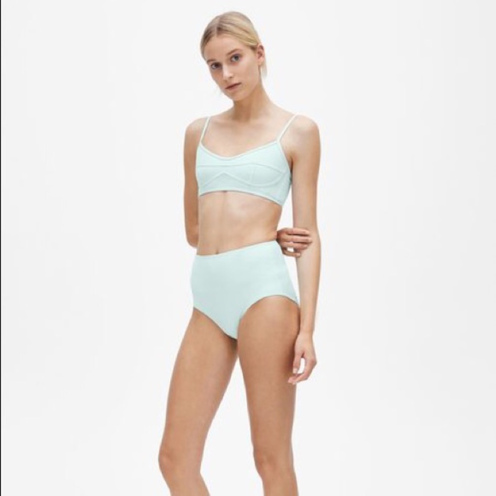 HER-Line Swimsuit 2 piece set Cool Mint High waist